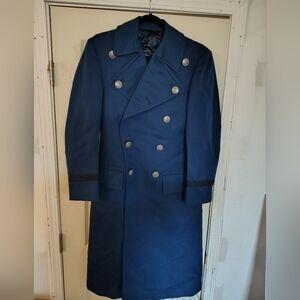 Vintage Officers Blue Military Coat - 1979
